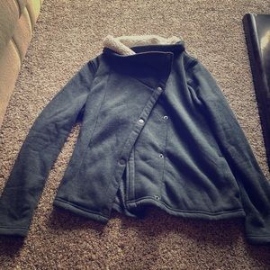 NWOT Columbia lined hoodie with snaps